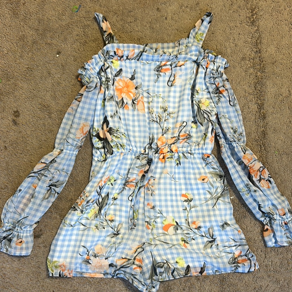 Speechless girls gingham romper
